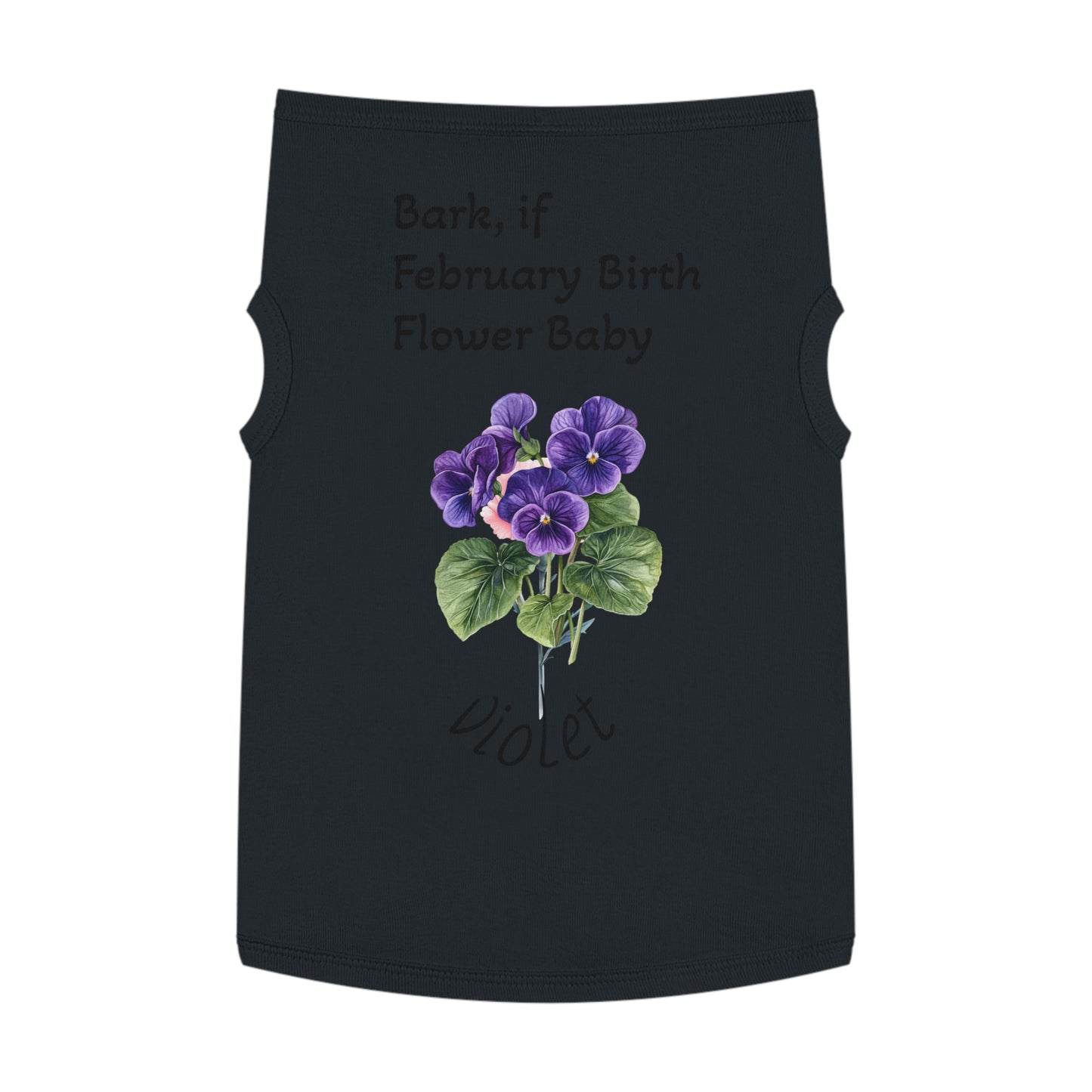 Pet Tank  February Fur Baby, Graphic Tee, Animal Print Sleeveless, Pet Owner Gift