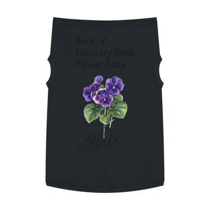 Pet Tank  February Fur Baby, Graphic Tee, Animal Print Sleeveless, Pet Owner Gift