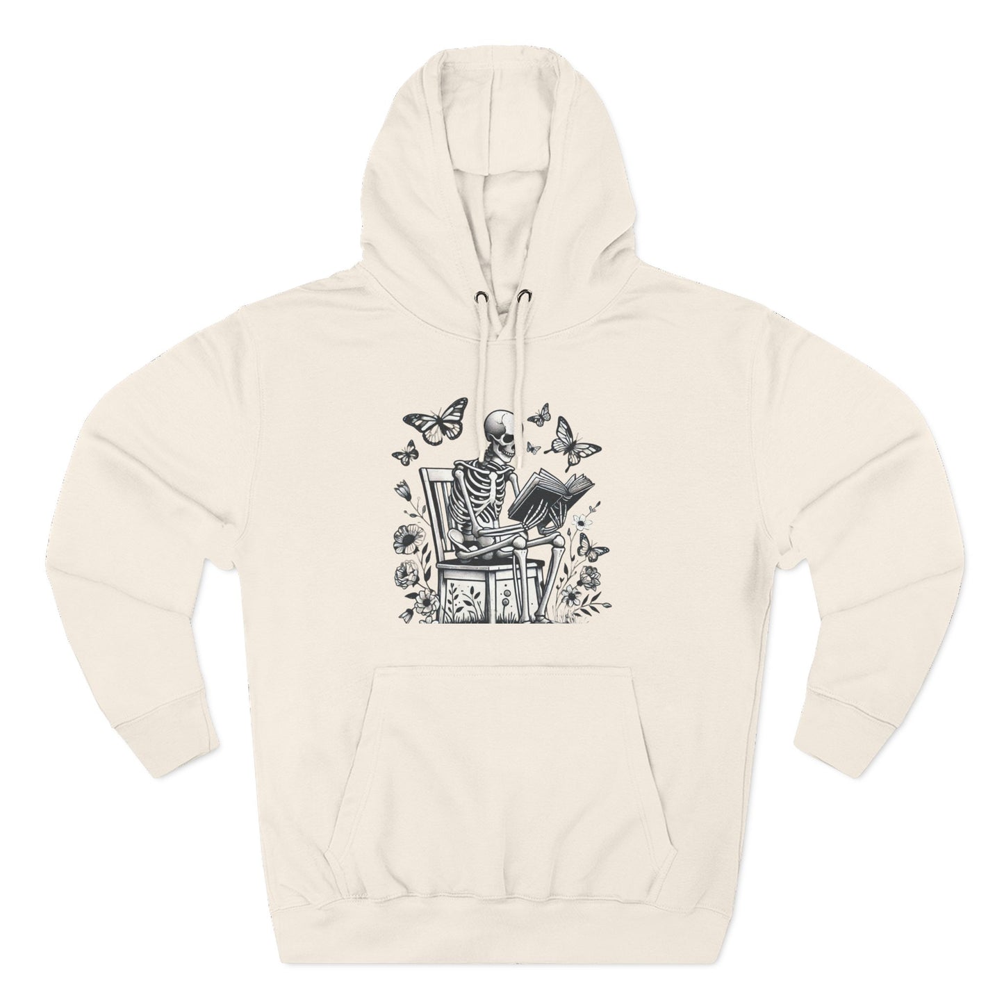 SkeletonHoodie - Perfect for Book Lovers, Readers, Unisex Sweatshirt, Relaxed Everyday Wear