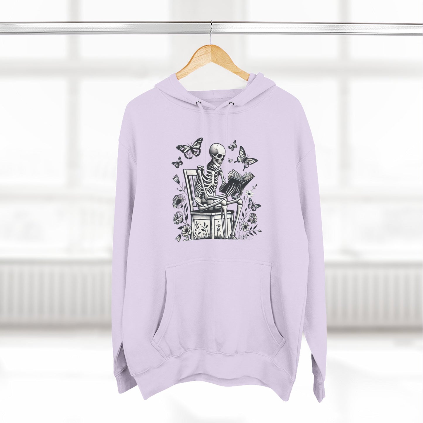 SkeletonHoodie - Perfect for Book Lovers, Readers, Unisex Sweatshirt, Relaxed Everyday Wear