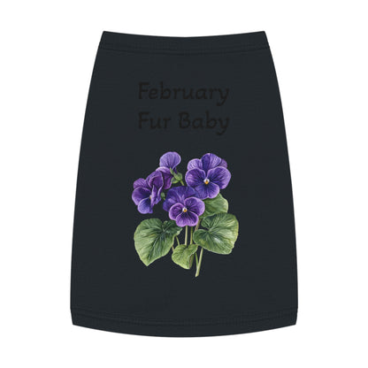 Pet Tank  February Fur Baby, Graphic Tee, Animal Print Sleeveless, Pet Owner Gift