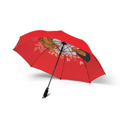 Umbrella, Chic and Stylish, Rainy Day Fashion Accessory with Automatic Open Close Button - Foldable Compact Design for Travel, Gift for Her,