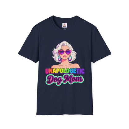 Unapologetic Dog Mom T-Shirt —  Pop Art Graphic Tee for Proud Dog Lovers