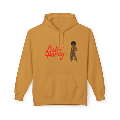 Empowering Quote Fleece Hoodie: Vintage Style, Unisex Graphic Sweatshirt, Casual Gift for Her, Inspirational Fashion, Everyday Comfort