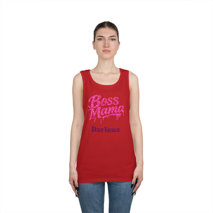 Boss Mama tank top | Personalized name option