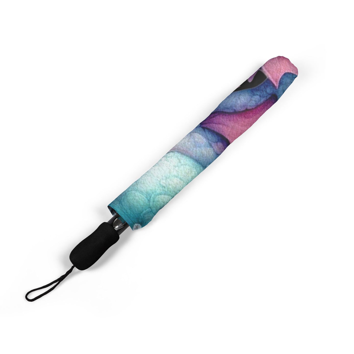 Dragon Floral Umbrella, Stylish Folding Umbrella, Cute Rain Gear, Gifts for Her, Rainy Day Accessories, Outdoor Essentials, Art Umbrella