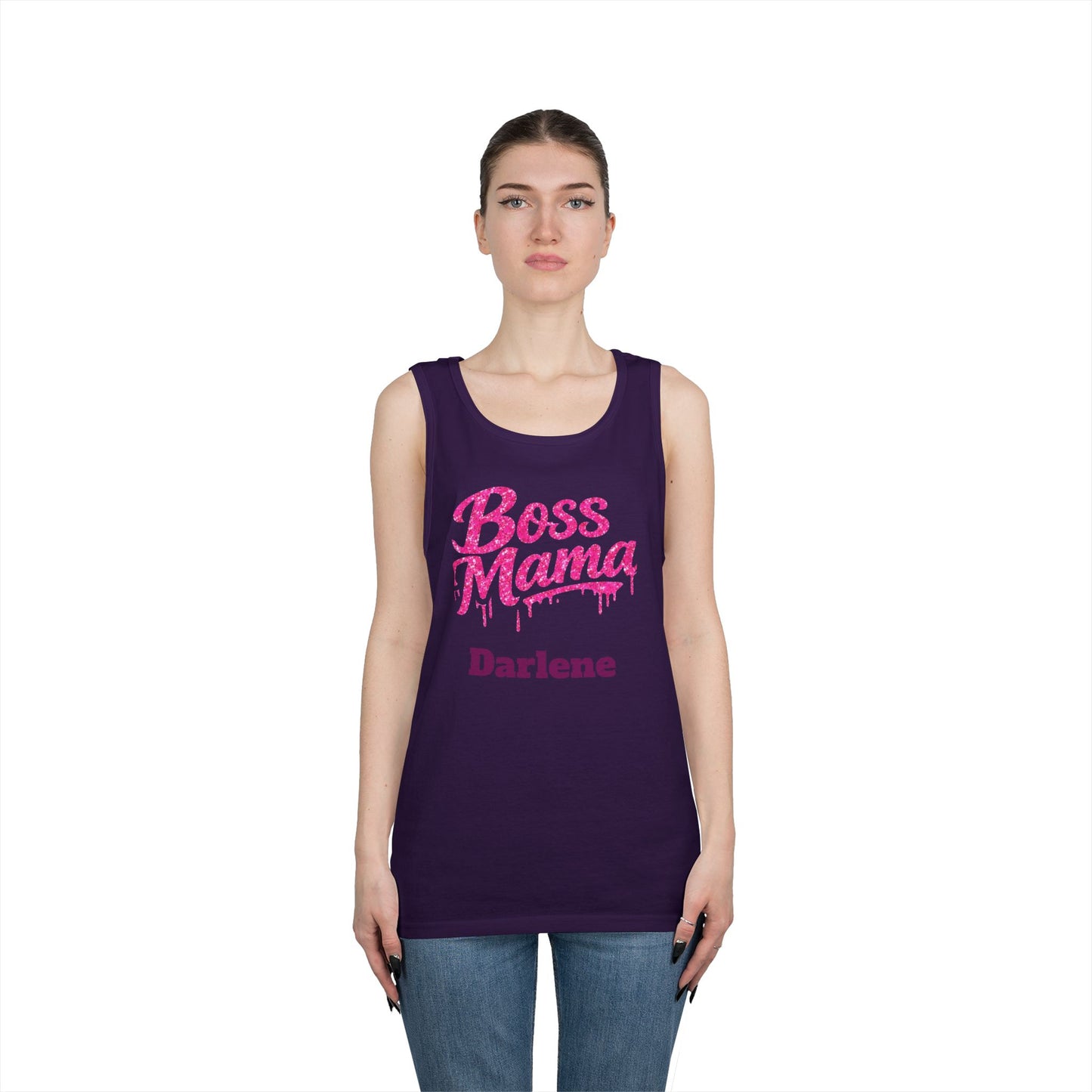 Boss Mama tank top | Personalized name option