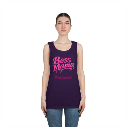 Boss Mama tank top | Personalized name option