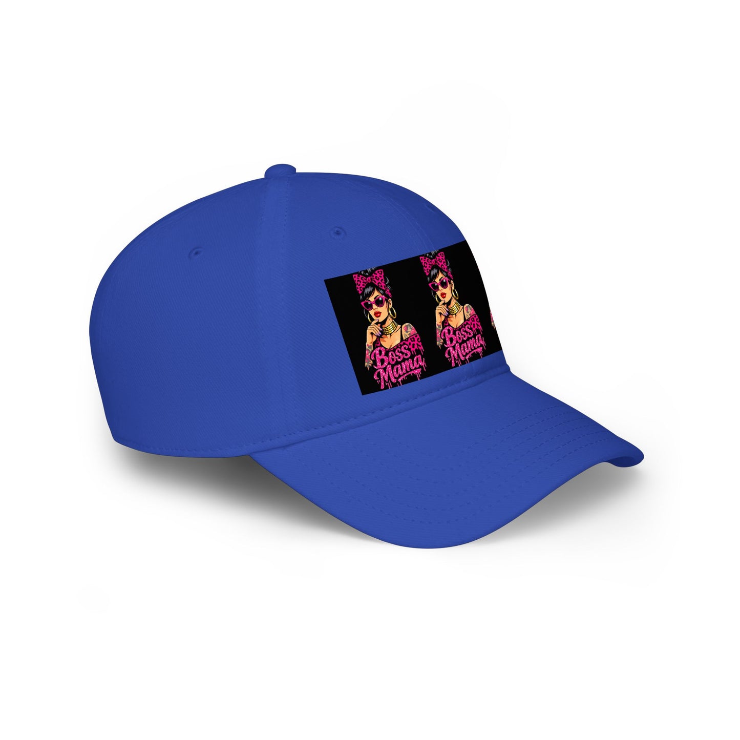 Boss Mama Low Profile Baseball Cap | Retro pop art, pink & black