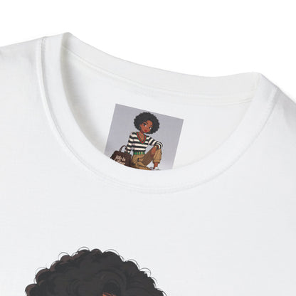 Personalizable Life Is Lifing Black Woman Graphic Tee - Two images to choose from.