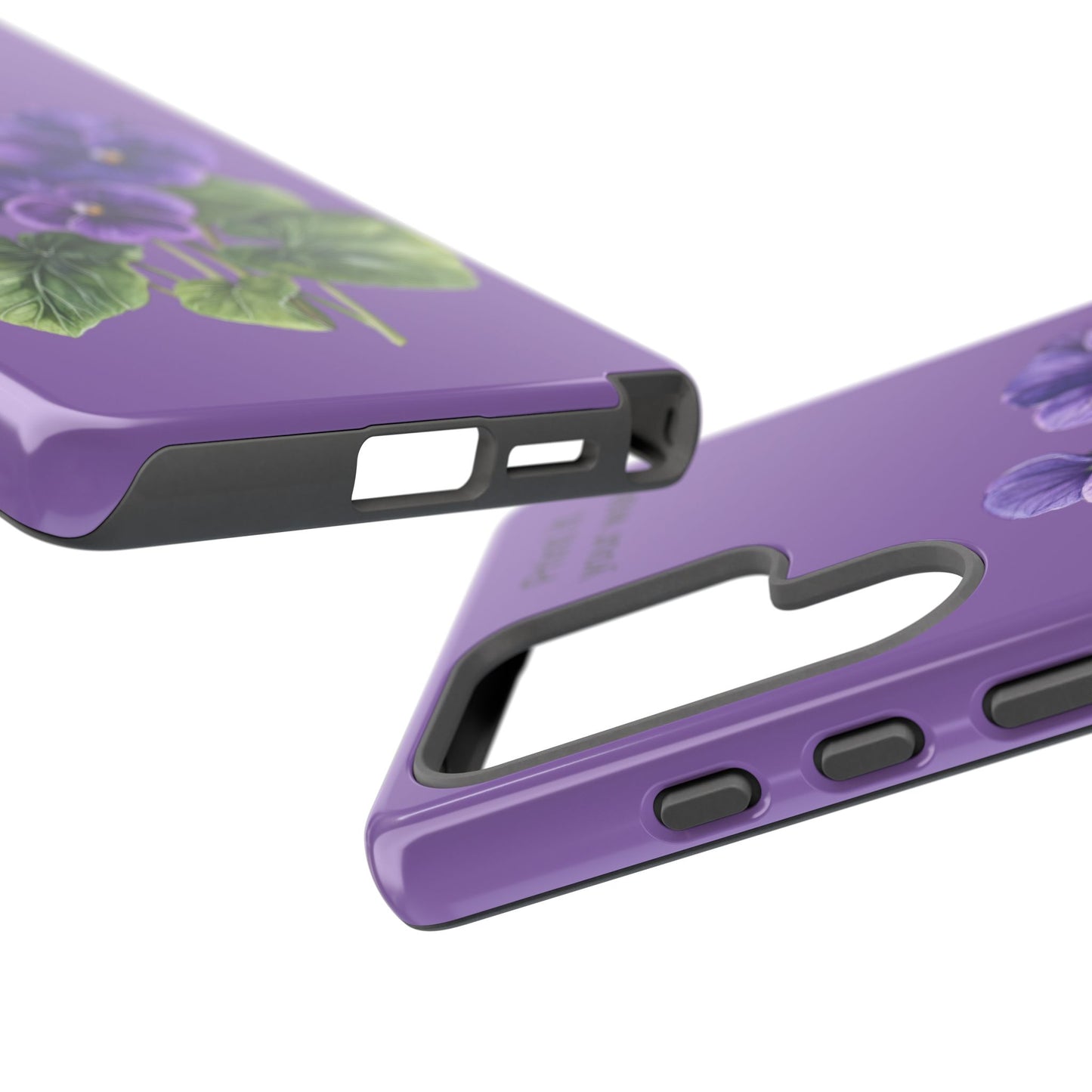 Custom cell phone tough case, Personalized Gift, February birth flower