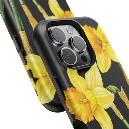 Cell Phone Cases, Daffodil March Birth Flower Impact Resistant Protective Cover, Phone Accessories, Floral Tech Gear, Birthday Gift