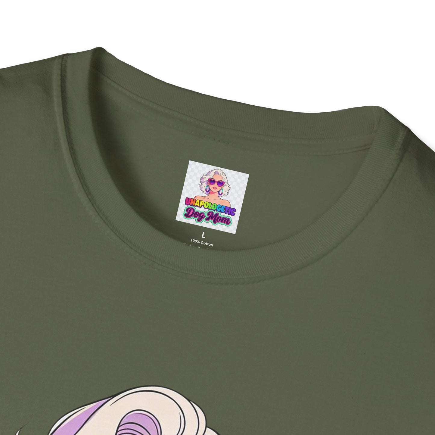 Unapologetic Dog Mom T-Shirt —  Pop Art Graphic Tee for Proud Dog Lovers