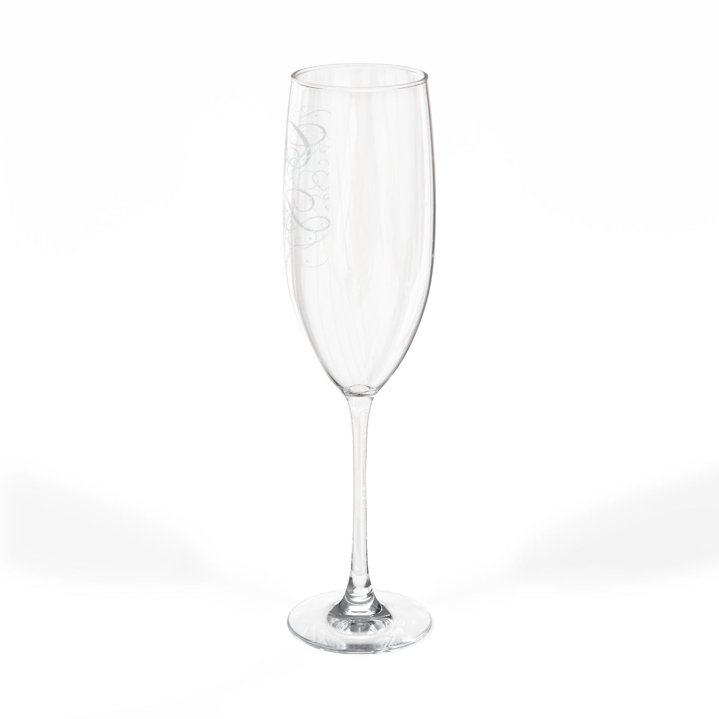 Engraved Champagne Flute, 8oz | Personalized Wedding Toast Glass