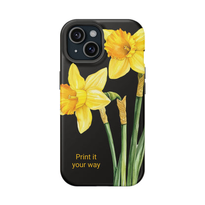 Cell Phone Cases, Daffodil March Birth Flower Impact Resistant Protective Cover, Phone Accessories, Floral Tech Gear, Birthday Gift