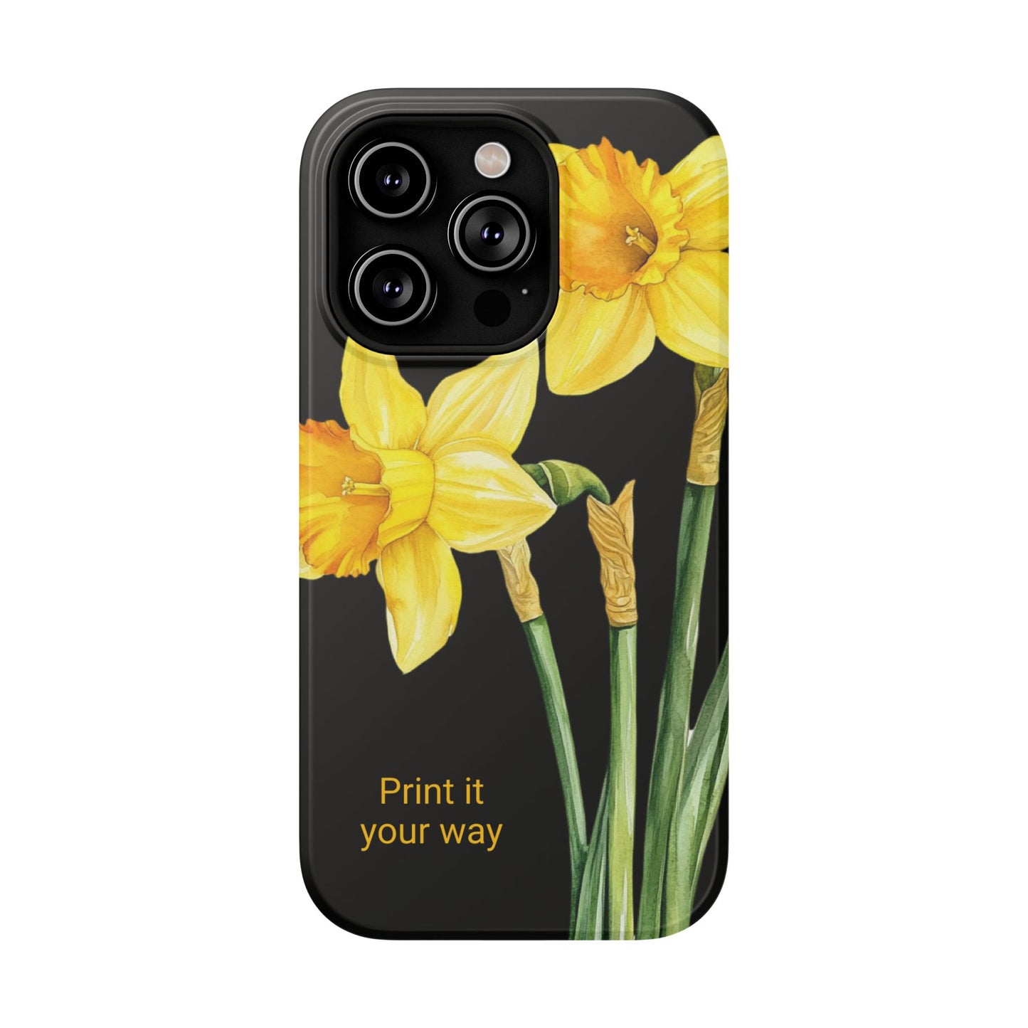 Cell Phone Cases, Daffodil March Birth Flower Impact Resistant Protective Cover, Phone Accessories, Floral Tech Gear, Birthday Gift