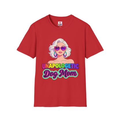 Unapologetic Dog Mom T-Shirt —  Pop Art Graphic Tee for Proud Dog Lovers