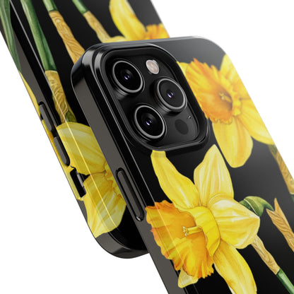 Cell Phone Cases, Daffodil March Birth Flower Impact Resistant Protective Cover, Phone Accessories, Floral Tech Gear, Birthday Gift