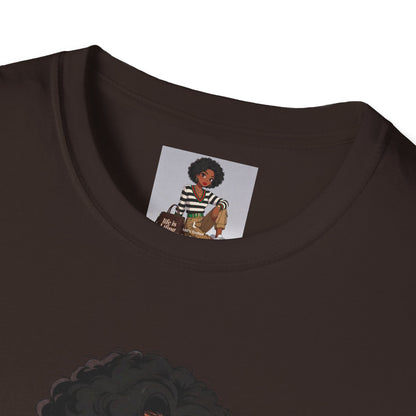 Personalizable Life Is Lifing Black Woman Graphic Tee - Two images to choose from.