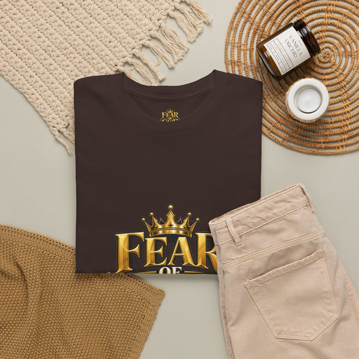 Fear of God crown logo Tee | Religious Christian faith shirt