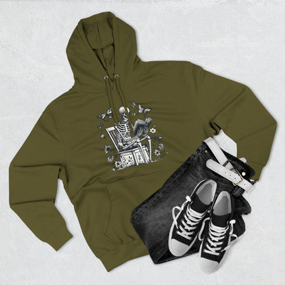 SkeletonHoodie - Perfect for Book Lovers, Readers, Unisex Sweatshirt, Relaxed Everyday Wear