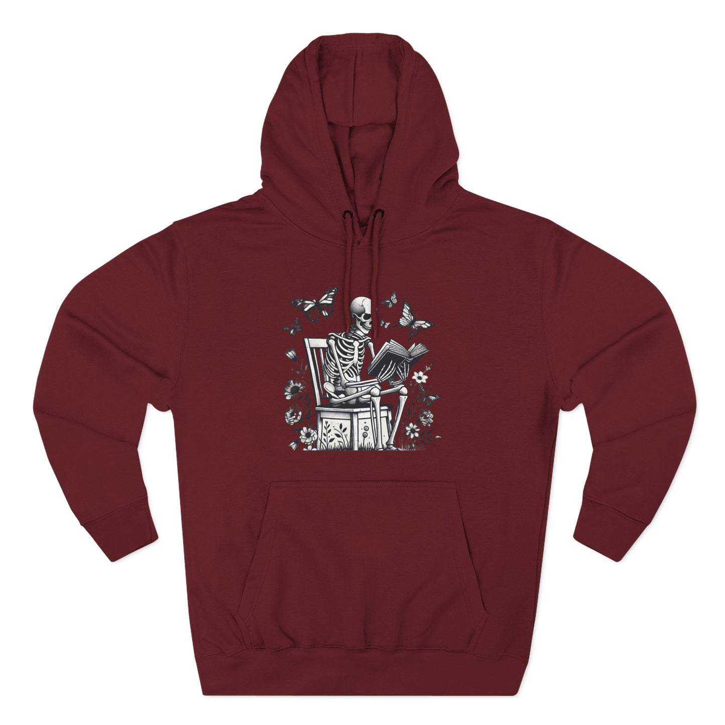 SkeletonHoodie - Perfect for Book Lovers, Readers, Unisex Sweatshirt, Relaxed Everyday Wear