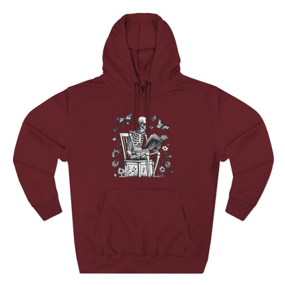 SkeletonHoodie - Perfect for Book Lovers, Readers, Unisex Sweatshirt, Relaxed Everyday Wear