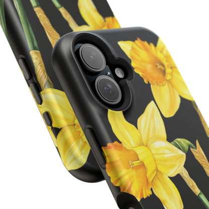 Cell Phone Cases, Daffodil March Birth Flower Impact Resistant Protective Cover, Phone Accessories, Floral Tech Gear, Birthday Gift