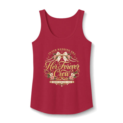 Her Forever Crew tank top | Bridal Party Floral Top