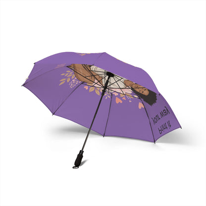 Umbrella, Chic Stylish Compact Foldable Travel Rain Parasol - Fashionable Portable Accessory for Women, Designer Weather Resistant Canopy,