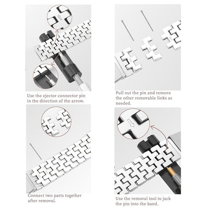 2-in-1 Strap + Hollow Shell Compatible with Apple Watch Straps 38mm 40mm 41mm 42mm 44mm 45mm 46mm+ Case, Women'S Jewelry Sparkling Rhinestone Replacement Metal Strap and 2pcs PC Protective Cover, Untempered Glass Film, Suitab