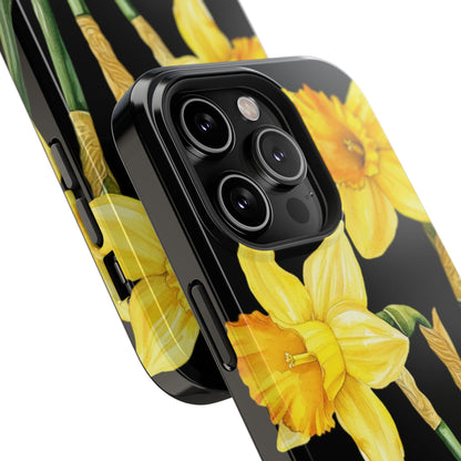 Cell Phone Cases, Daffodil March Birth Flower Impact Resistant Protective Cover, Phone Accessories, Floral Tech Gear, Birthday Gift