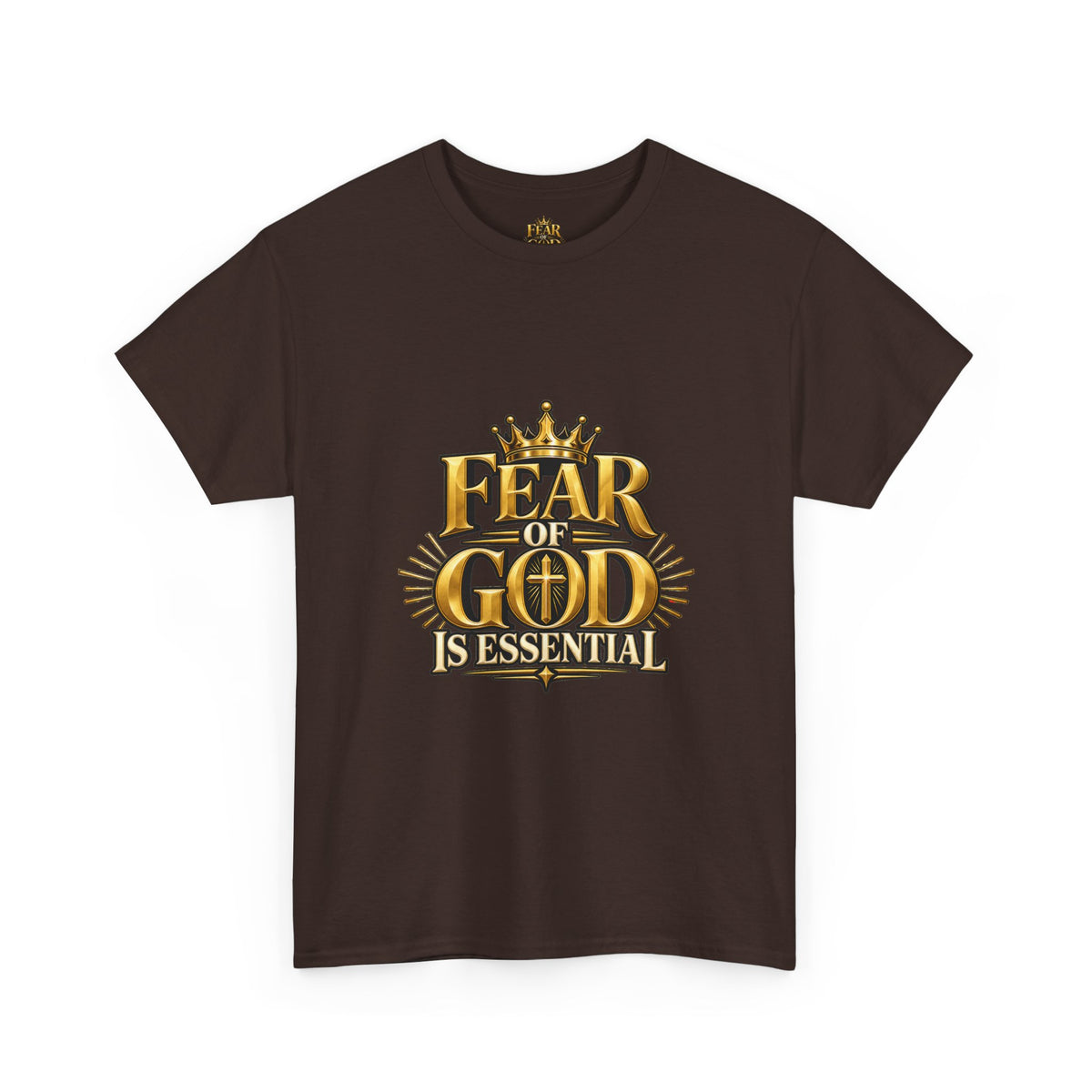Fear of God crown logo Tee | Religious Christian faith shirt