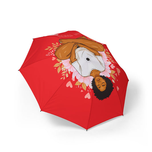 Umbrella, Chic and Stylish, Rainy Day Fashion Accessory with Automatic Open Close Button - Foldable Compact Design for Travel, Gift for Her,