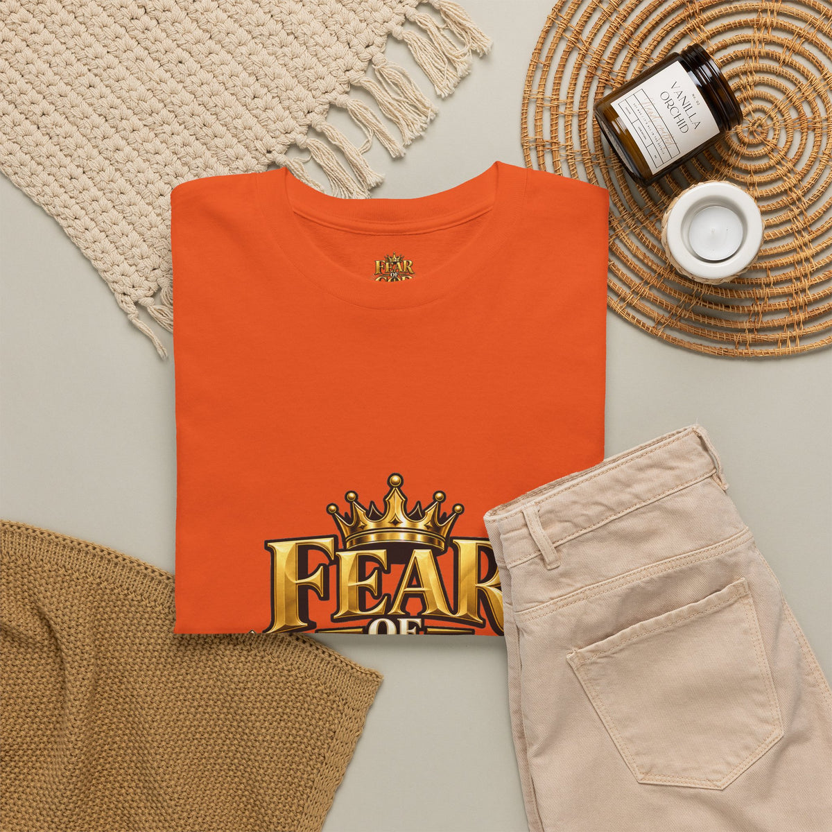 Fear of God crown logo Tee | Religious Christian faith shirt