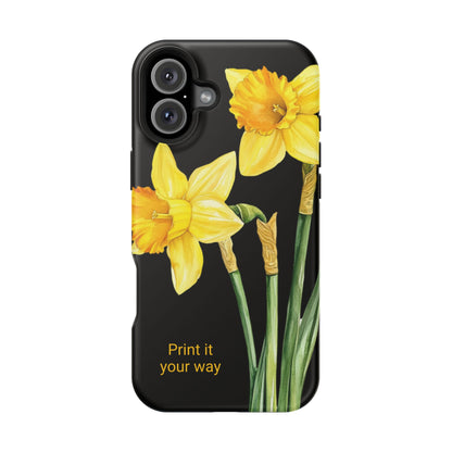 Cell Phone Cases, Daffodil March Birth Flower Impact Resistant Protective Cover, Phone Accessories, Floral Tech Gear, Birthday Gift