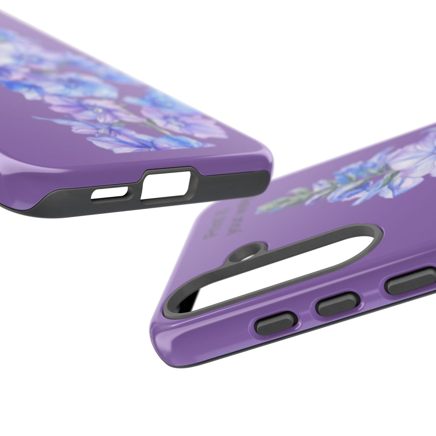 Custom cell phone tough case, Personalized Gift, July birth flower