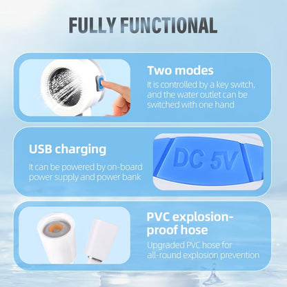 AquaBlast Pro™ – Rechargeable Outdoor Shower Pump for Camping, Pets & Cars