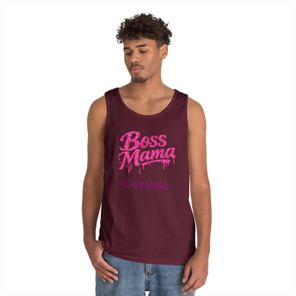 Boss Mama tank top | Personalized name option