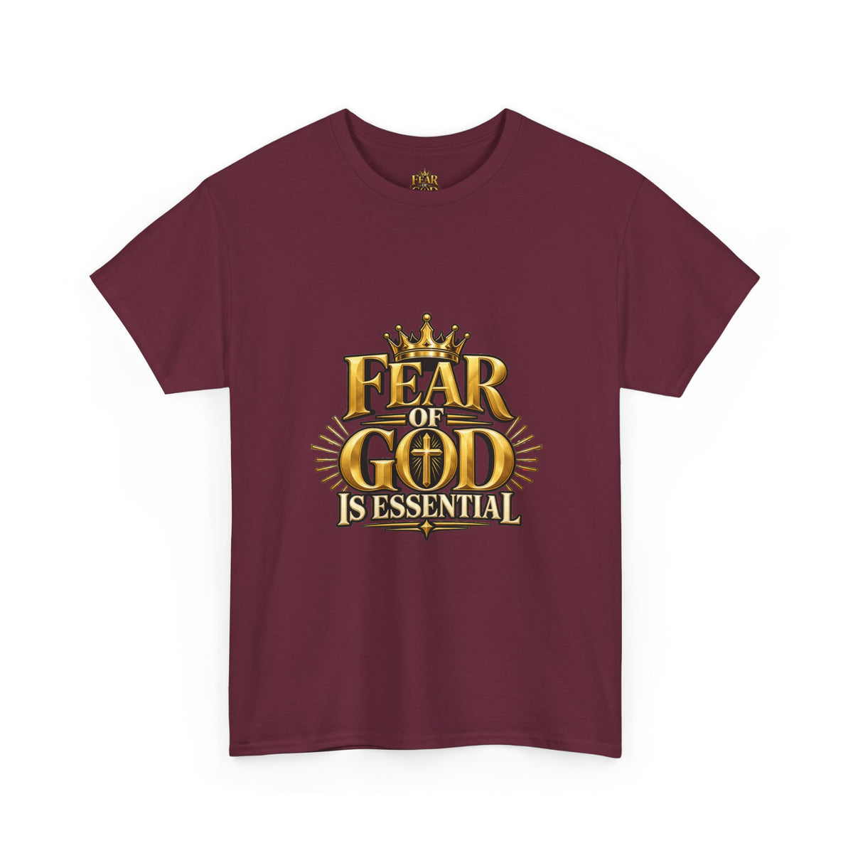 Fear of God crown logo Tee | Religious Christian faith shirt