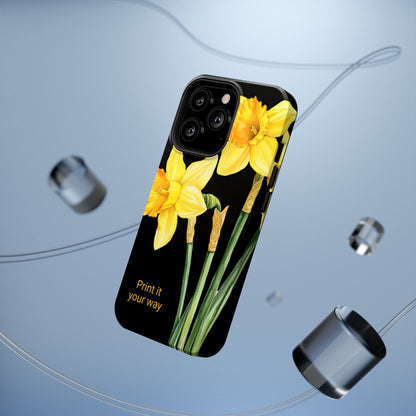 Cell Phone Cases, Daffodil March Birth Flower Impact Resistant Protective Cover, Phone Accessories, Floral Tech Gear, Birthday Gift