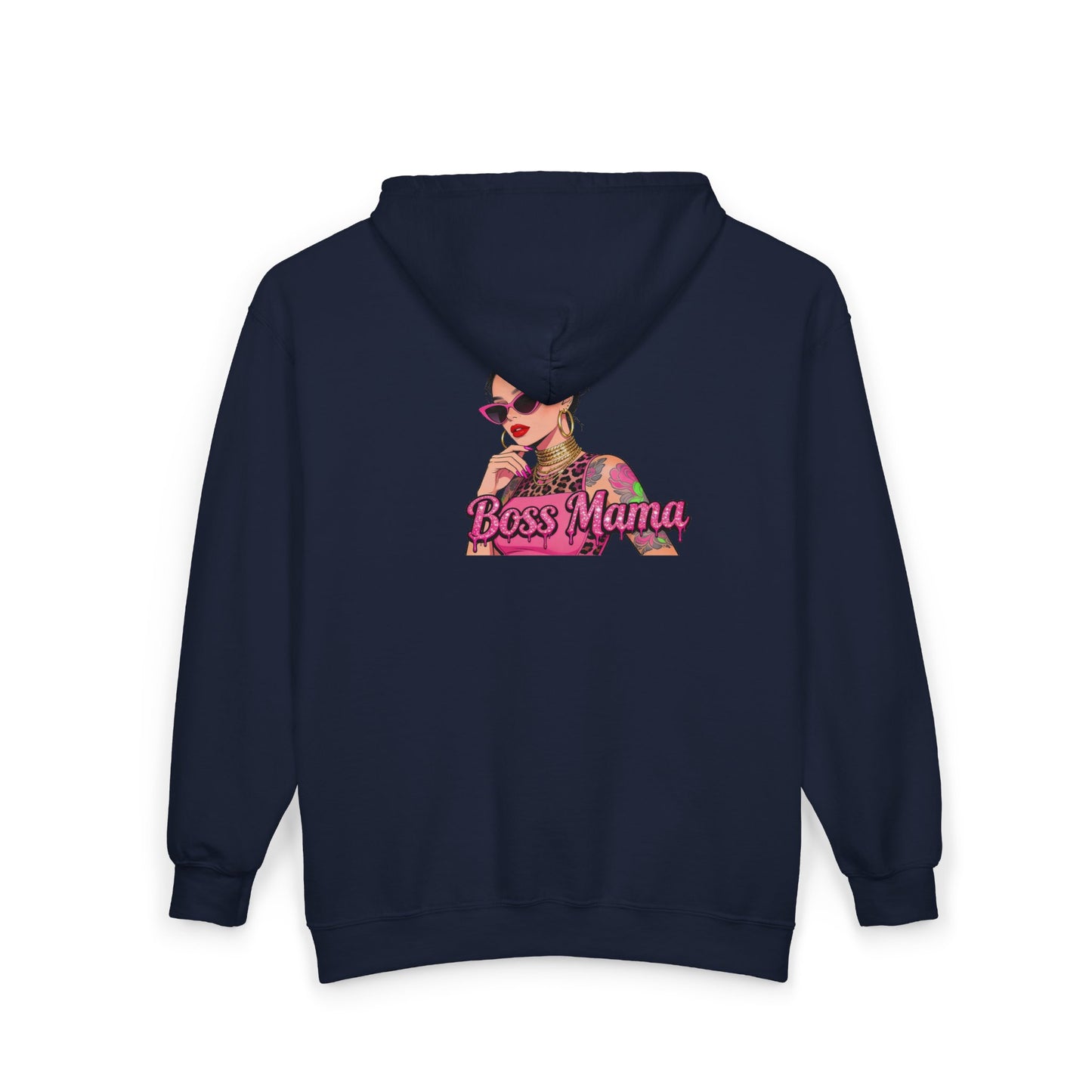 Boss Mama Zip Hoodie | Personalized Rachel, Pink Mom Design