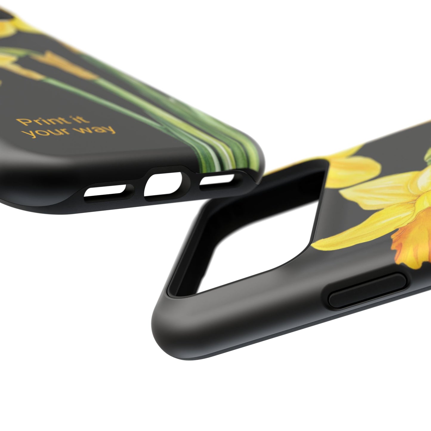 Cell Phone Cases, Daffodil March Birth Flower Impact Resistant Protective Cover, Phone Accessories, Floral Tech Gear, Birthday Gift