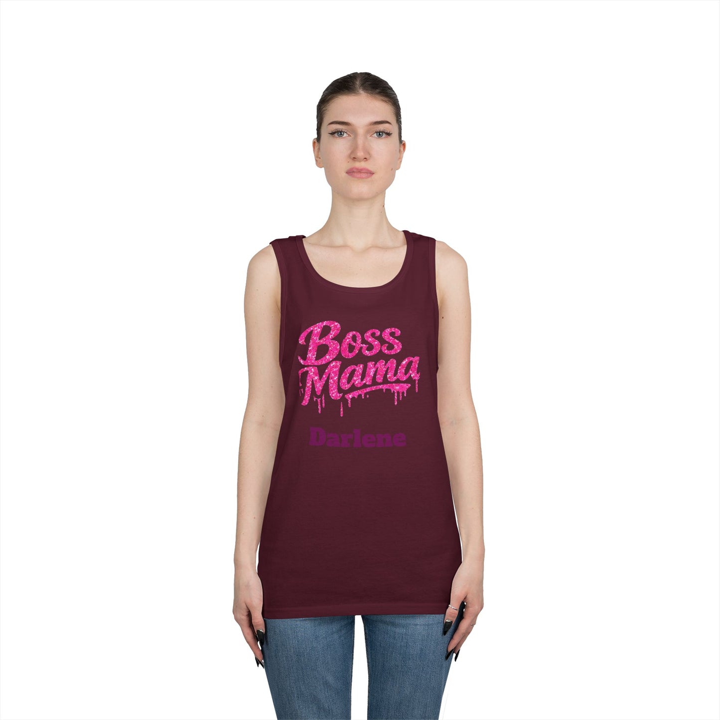 Boss Mama tank top | Personalized name option
