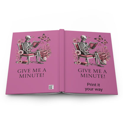 Sassy Skeleton Journal, Gothic Notebook for Writers, Cute Gift for Christmas, Birthday, Quotes Journal, Floral Sketchbook