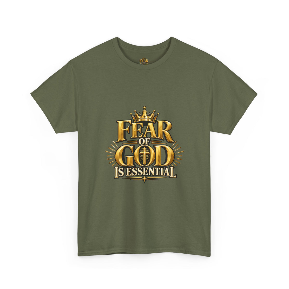 Fear of God crown logo Tee | Religious Christian faith shirt