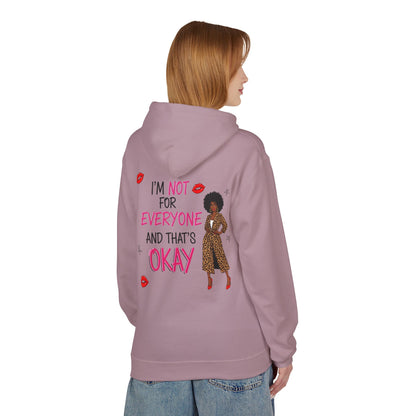 Empowering Quote Fleece Hoodie: Vintage Style, Unisex Graphic Sweatshirt, Casual Gift for Her, Inspirational Fashion, Everyday Comfort