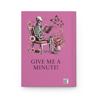 Sassy Skeleton Journal, Gothic Notebook for Writers, Cute Gift for Christmas, Birthday, Quotes Journal, Floral Sketchbook