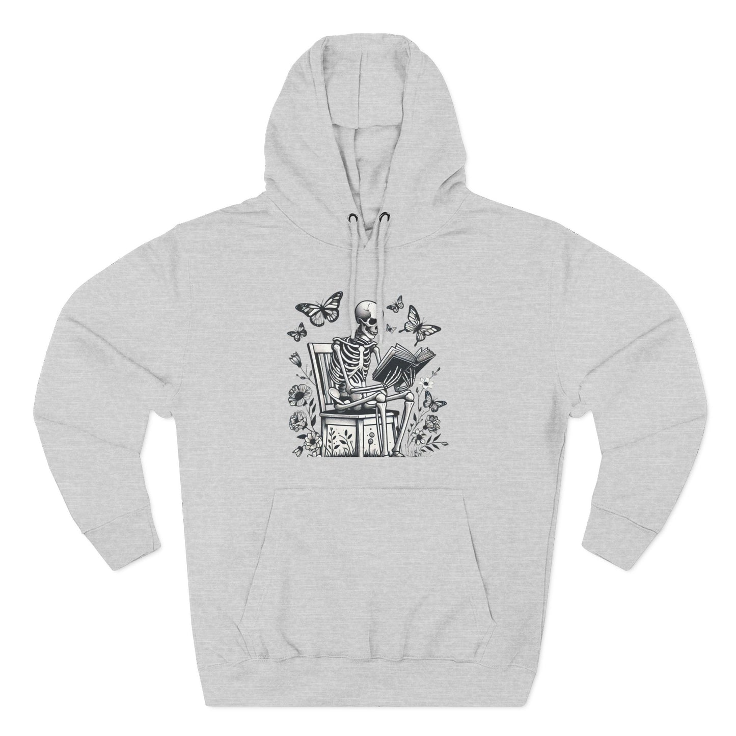 SkeletonHoodie - Perfect for Book Lovers, Readers, Unisex Sweatshirt, Relaxed Everyday Wear