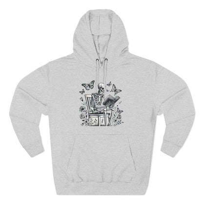 SkeletonHoodie - Perfect for Book Lovers, Readers, Unisex Sweatshirt, Relaxed Everyday Wear